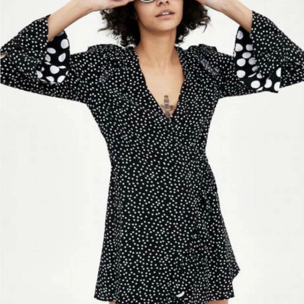 Zara Polka Dot Romper Dress